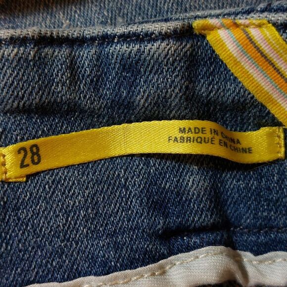 Anthropologie Maeve  Bombshell Slim Straight Jeans Style:OB1621587 Medium Wash - Picture 6 of 16